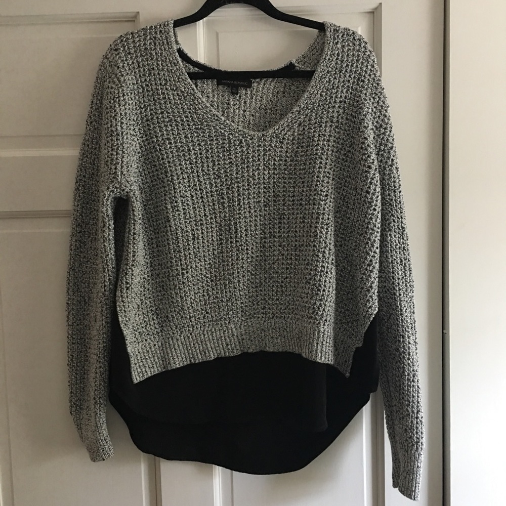 Banana Republic Sweater with Blouse Detail